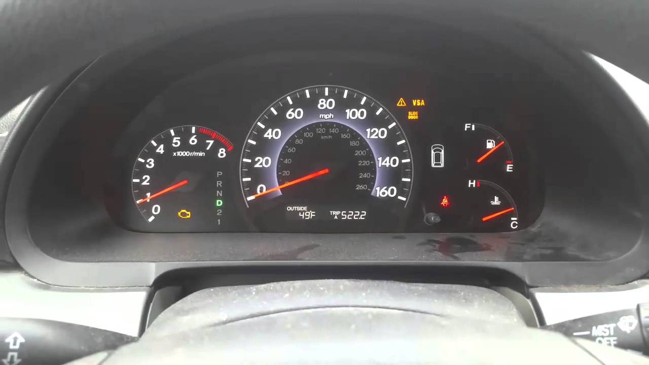 Honda Check Engine Light  On Dashboard
