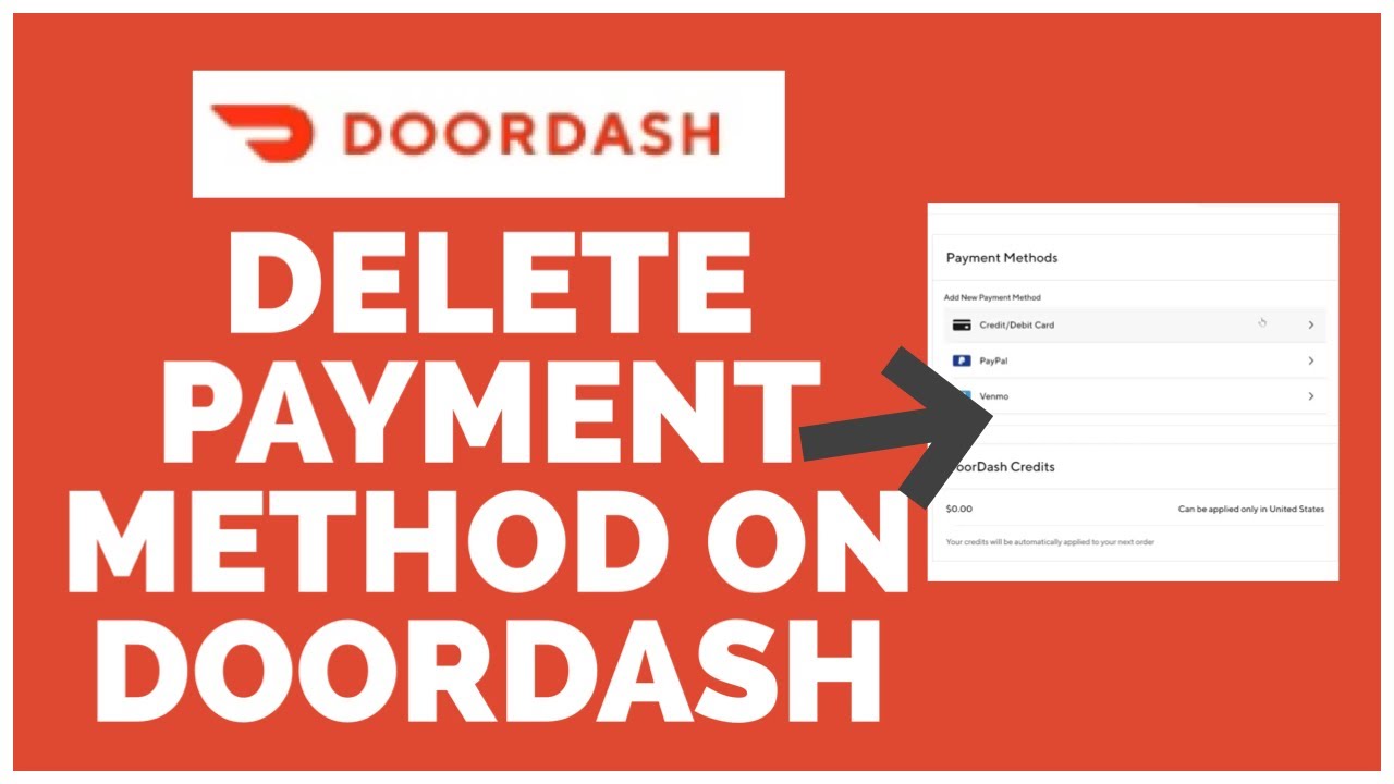 how to remove card from DoorDash